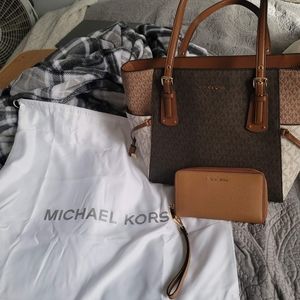 Michael Kors bag and Wallet
